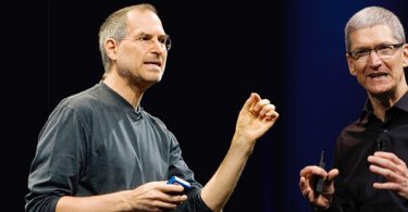 Steve Jobs e Tim Cook