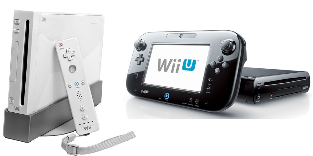 Lado a lado vemos um sucesso de vendas, o Wii e seus mais de 100 milhões de unidades vendidas e outro um fracasso completo, o WII u. 